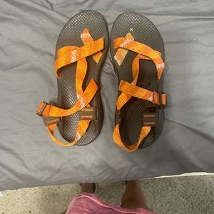 Orange chacos size 9